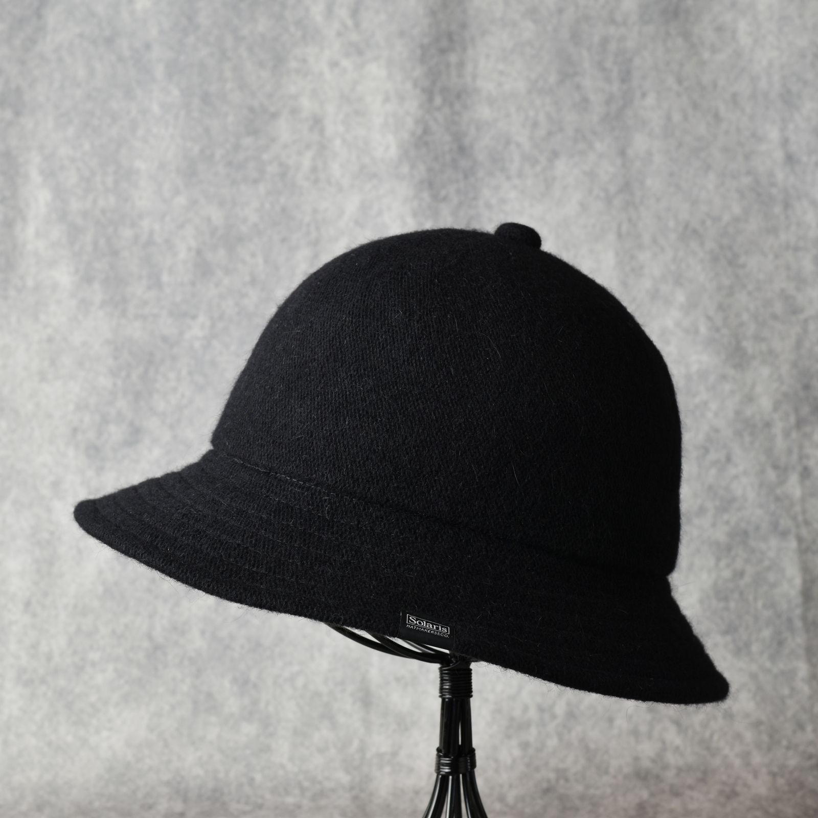Angora Wool Bell Hat "BOYZ" (BLACK) / アンゴラウール ベル型ハット