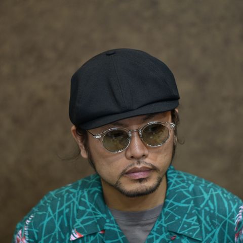 Tropical cloth CALEE embroidery casquette (Black) / トロピカルクロス キャリー ロゴ刺繍 キャスケット