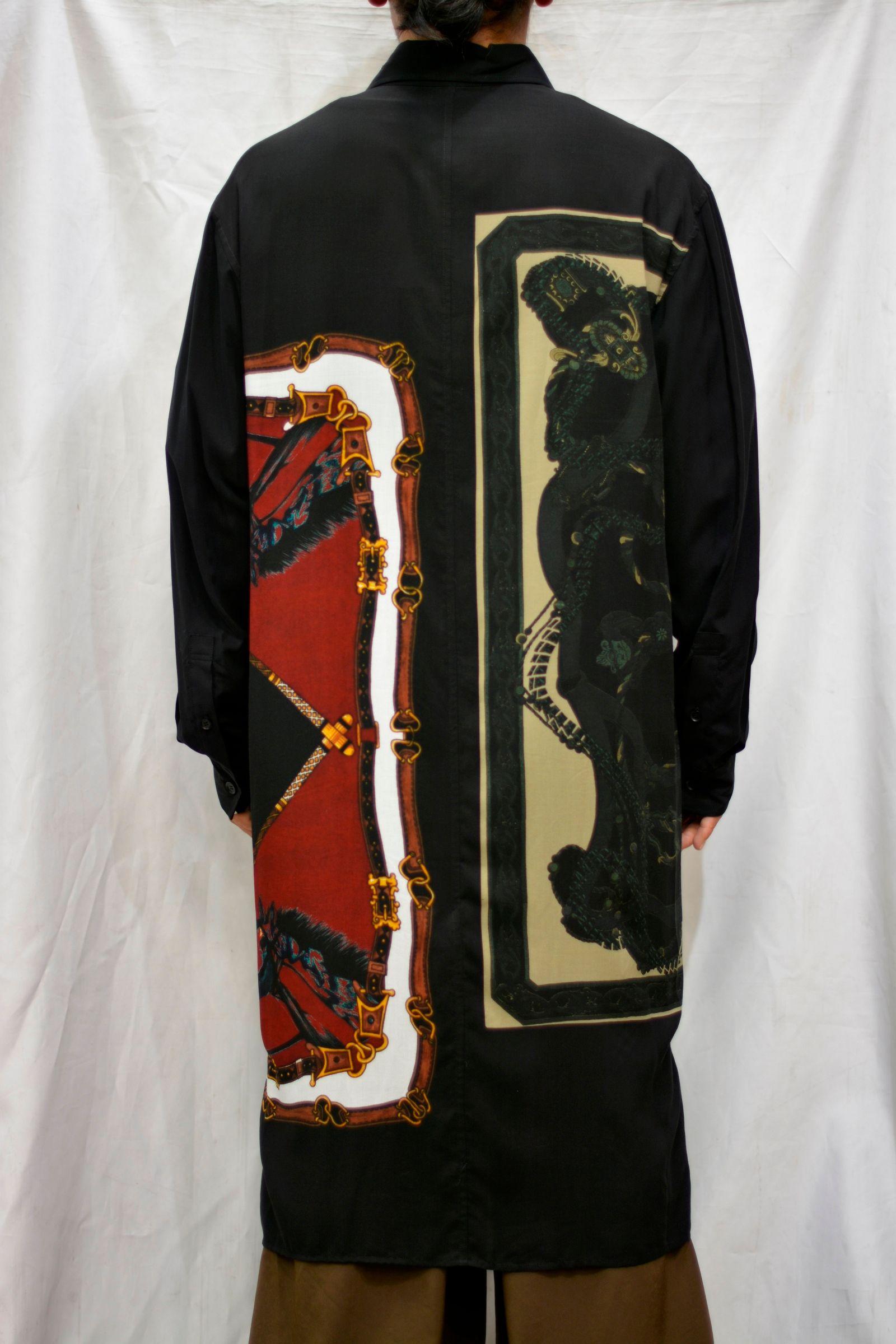 Collar zipper shir