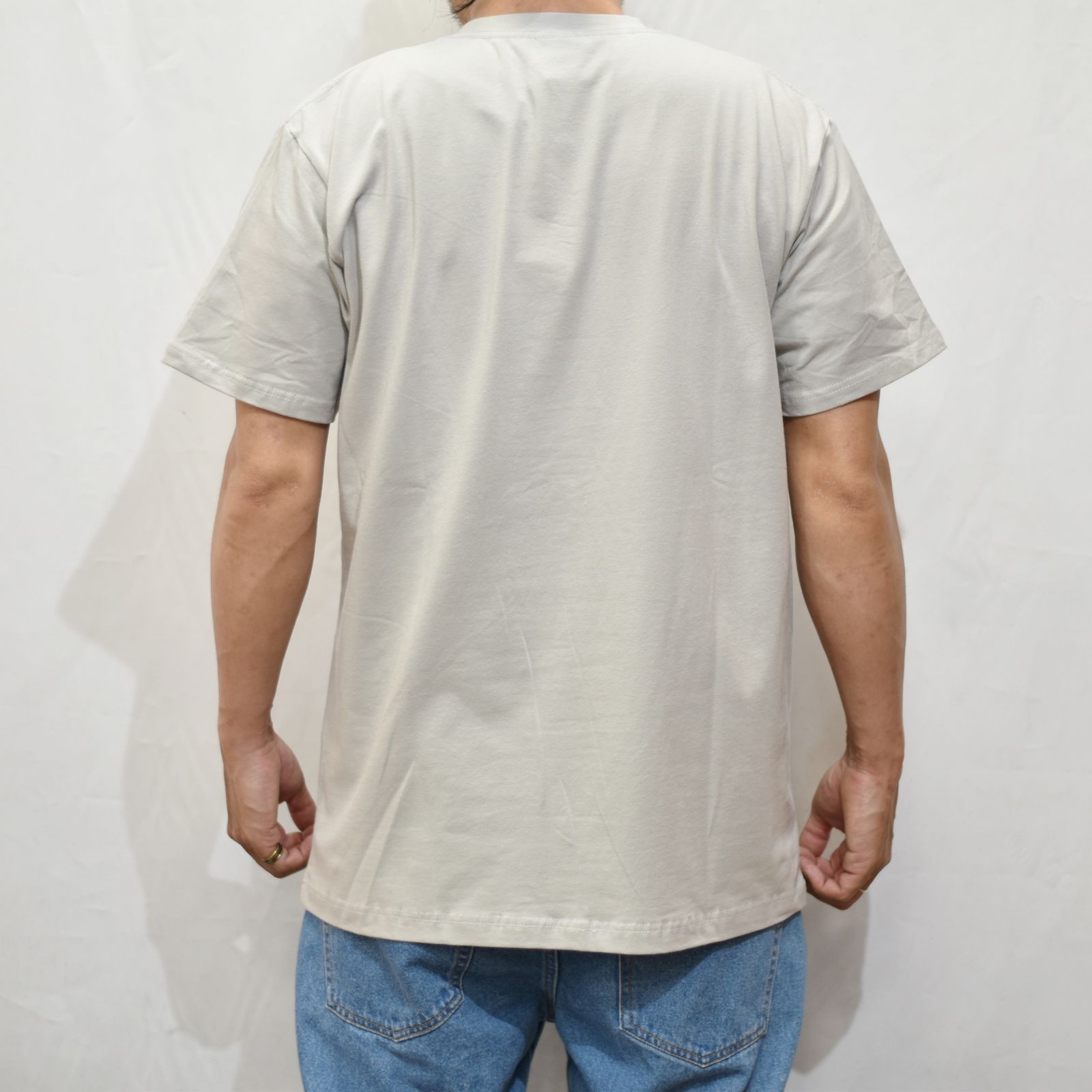 STRETCH SYNDICATE RETRO GIRL T‐SHIRT ＜NATURALLY PAINT DESIGN＞ (GRAY)