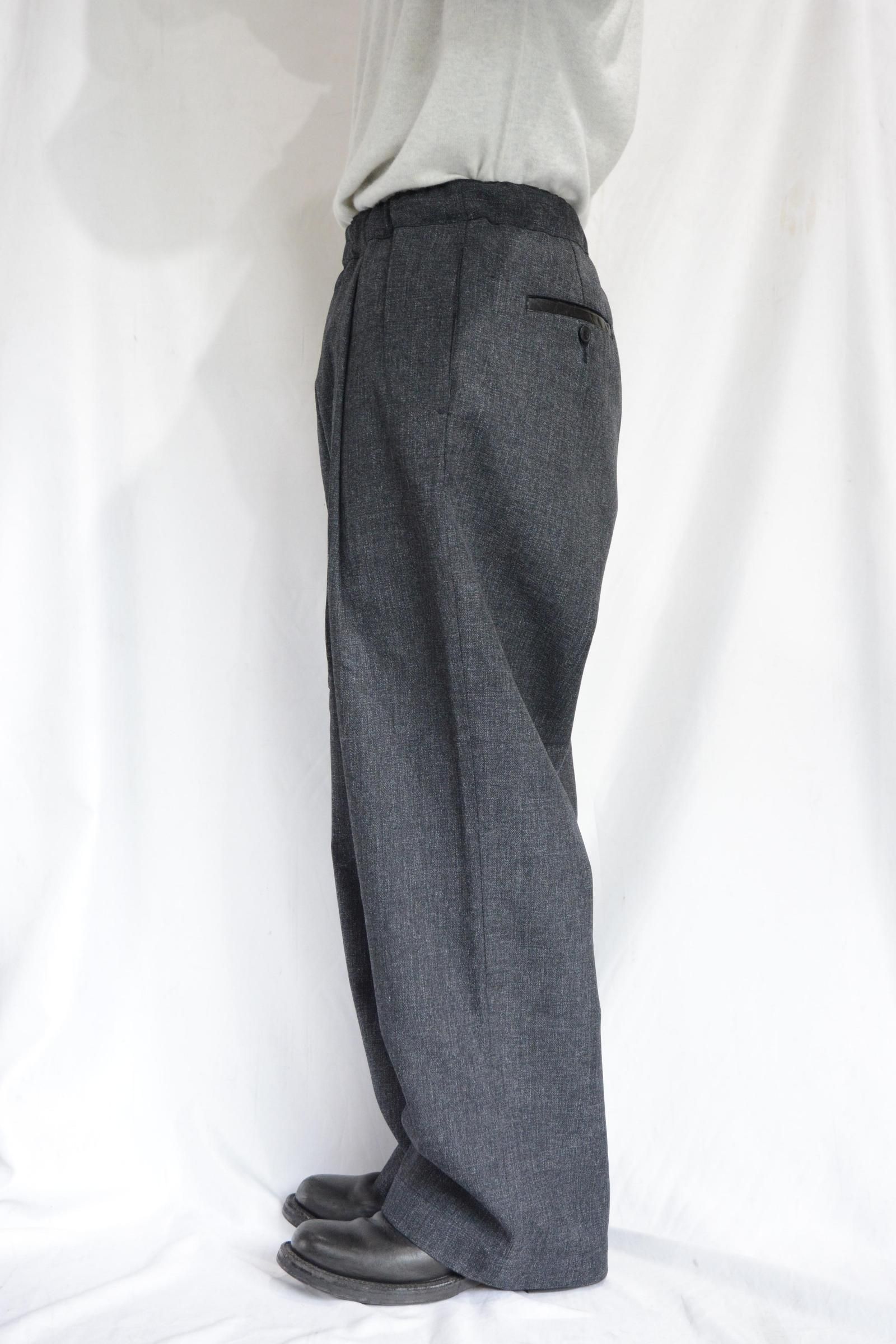 こんにゃく加工 アウトタック ワイドパンツ