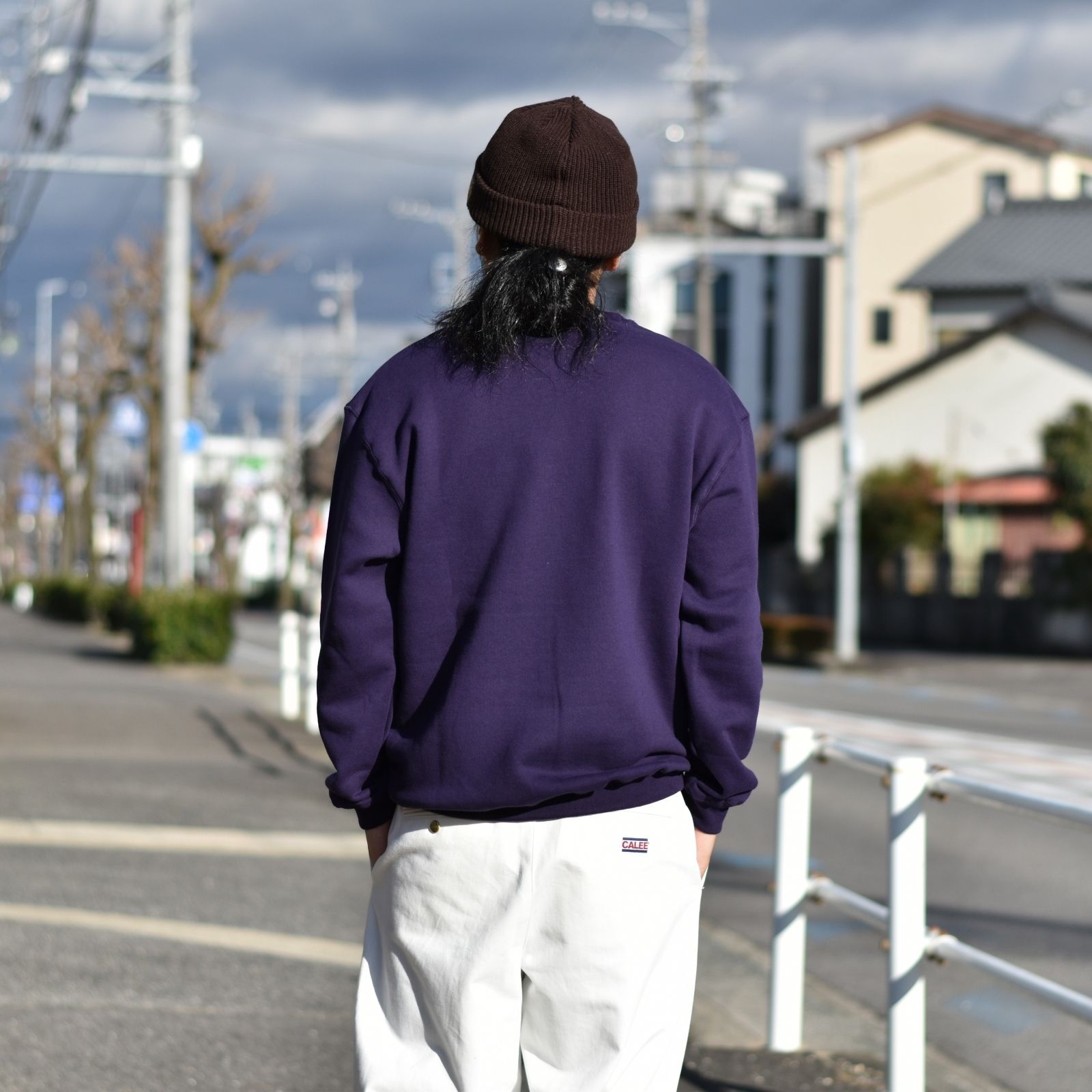 CLB Embroidery crew neck sweat (Purple) / クルーネックスウェット