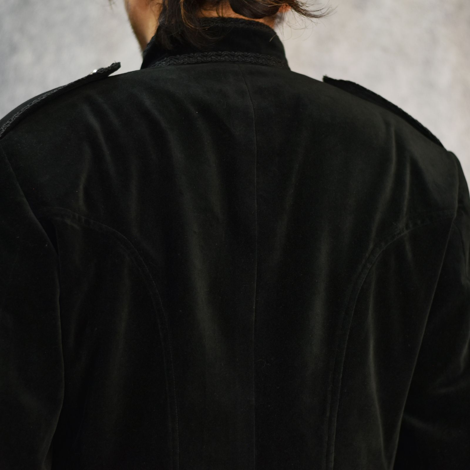 VELVETEEN OFFICER JKT (BK) / 別珍 オフィサージャケット