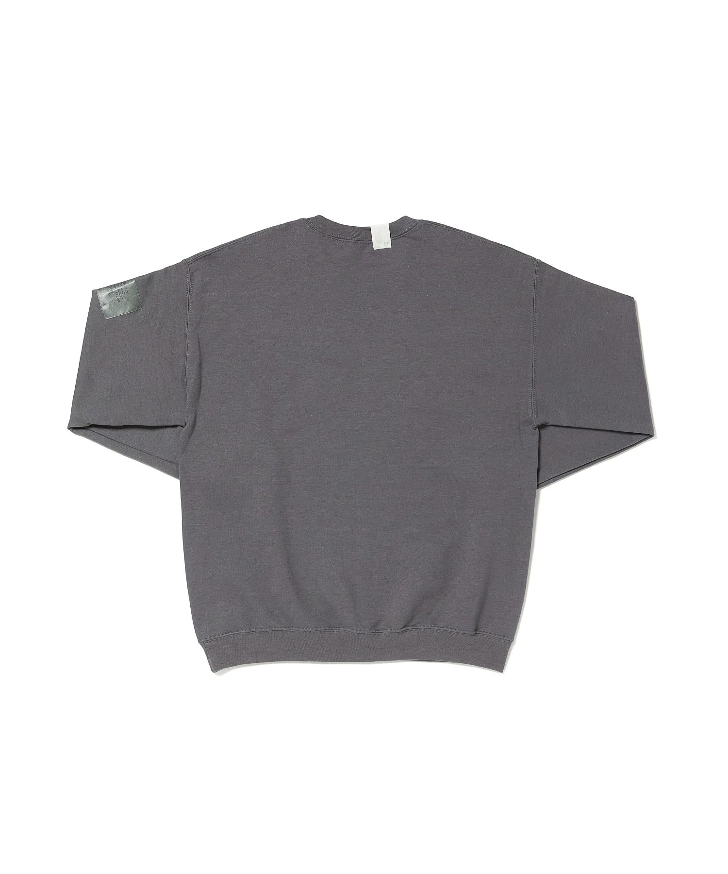 CREWNECK SWEARTSHIRT （CHARCOAL） 裏毛トレーナー