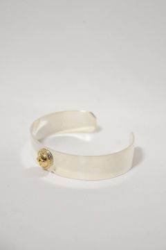 The Line シルバー+ゴールド18K バングル