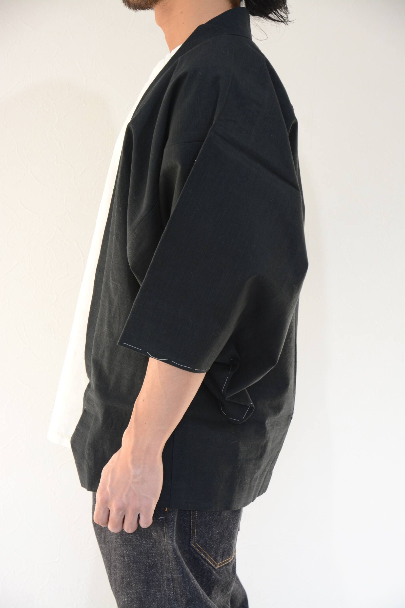 羽織-HAORI- 黒 単衣