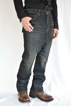サルエル ストレッチデニムパンツ