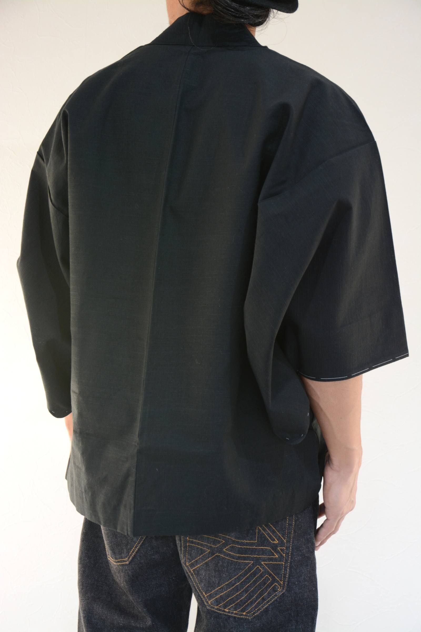 羽織-HAORI- 黒 単衣