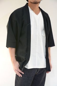 羽織-HAORI- 黒 単衣