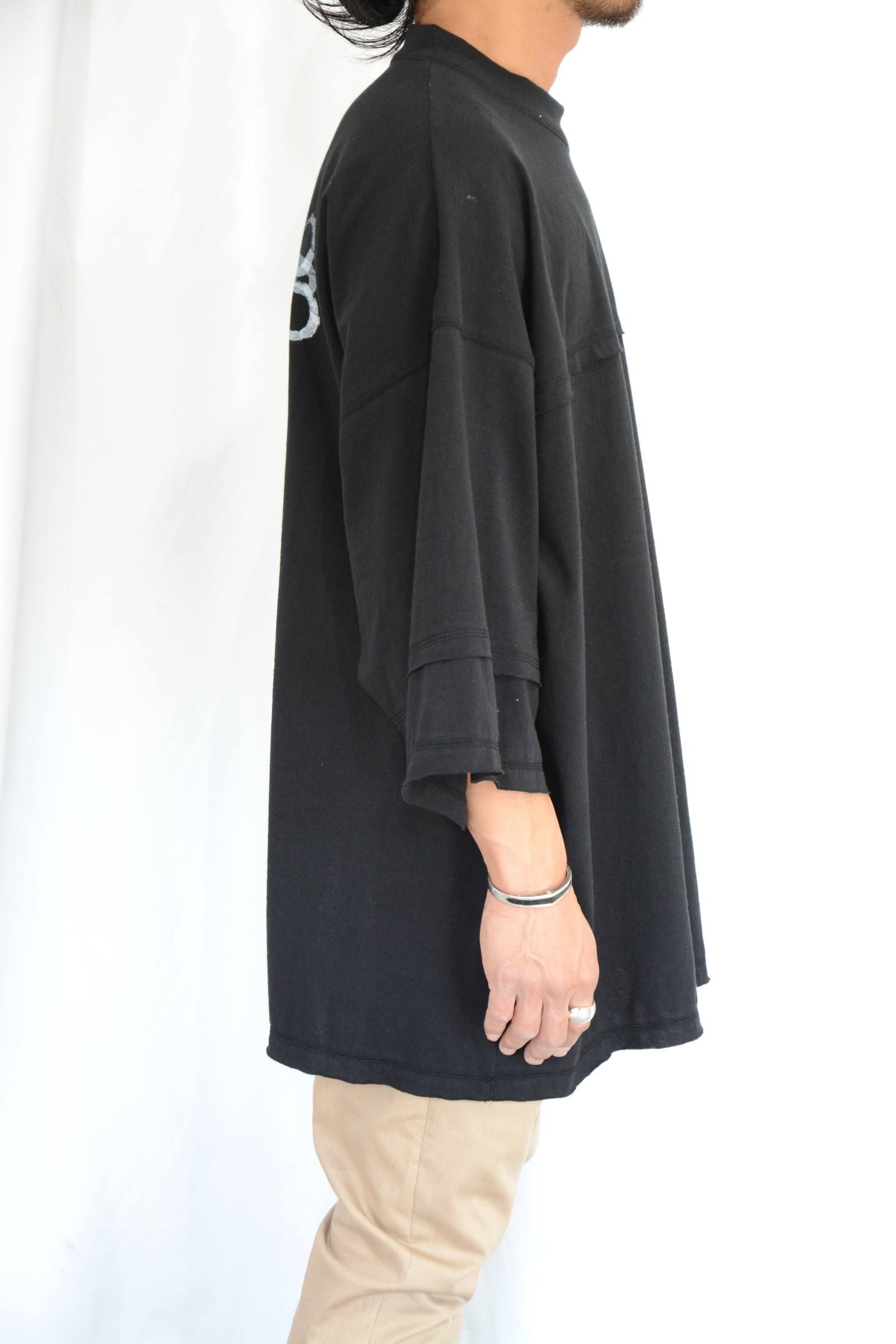 STAMP PRINT BIG TEE (BLACK)