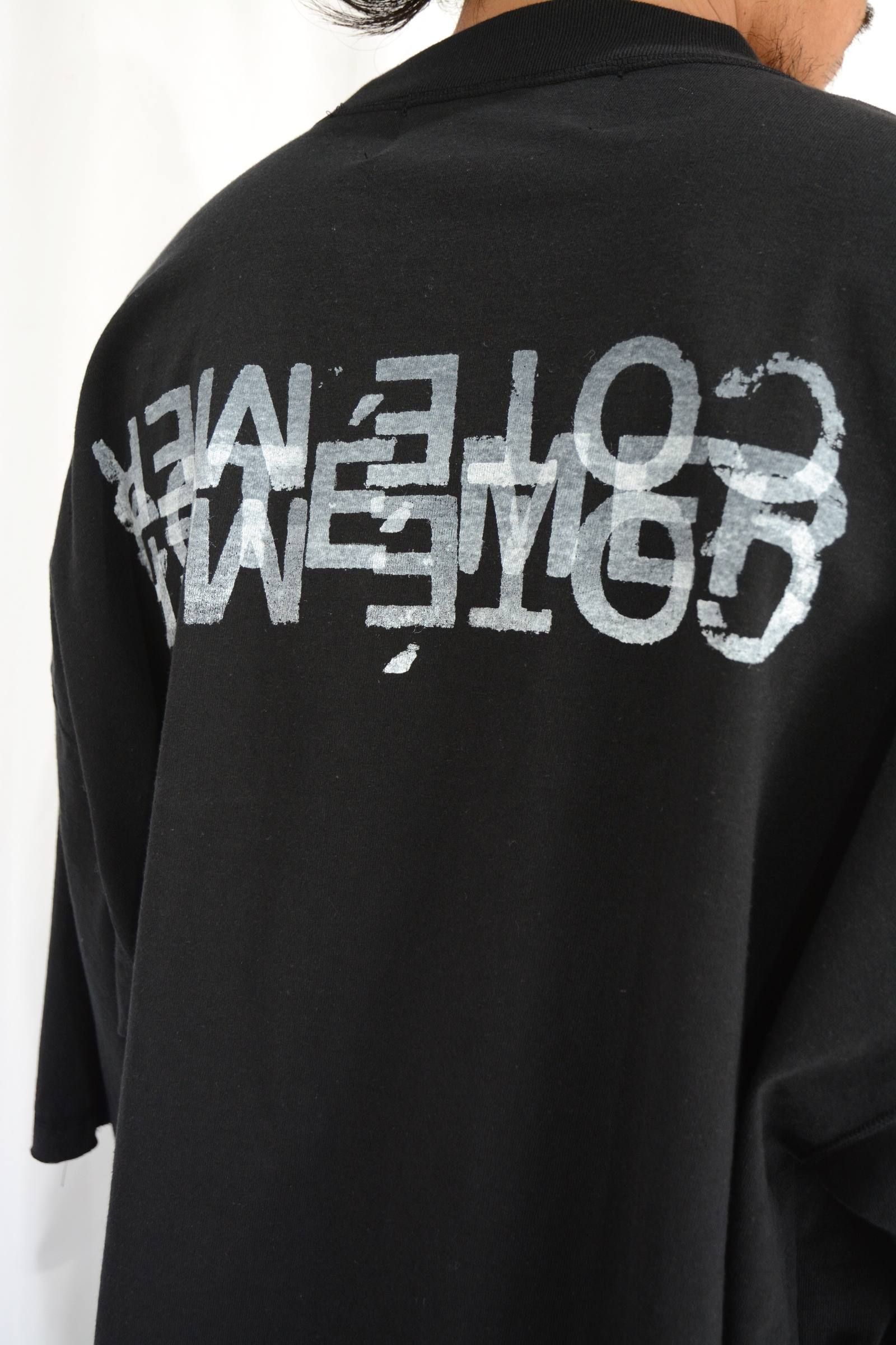 STAMP PRINT BIG TEE (BLACK)