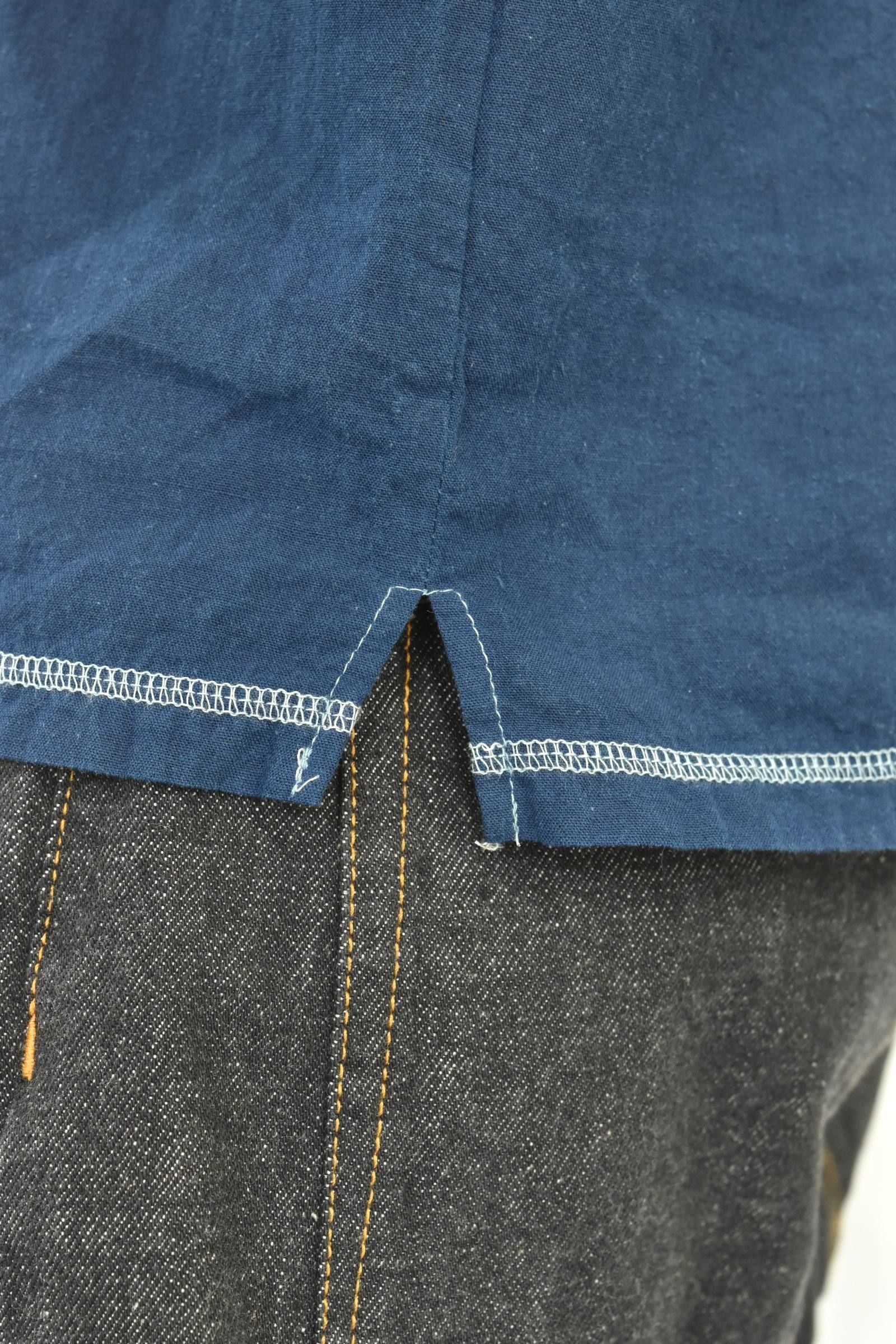 Henley Neck 冠衣 ”kaburi" 藍染