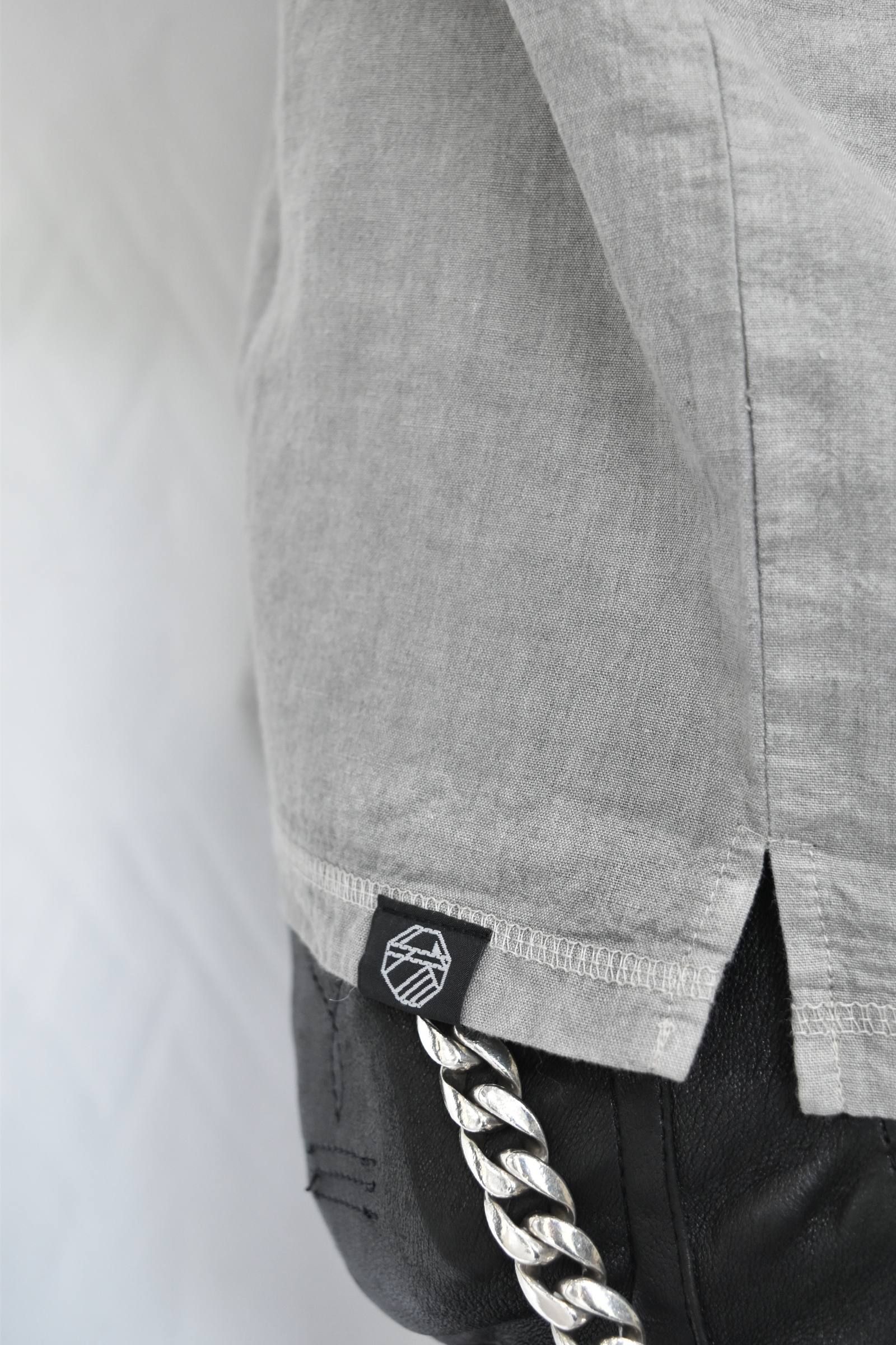 Henley Neck 冠衣 ”kaburi" 米炭製品染め