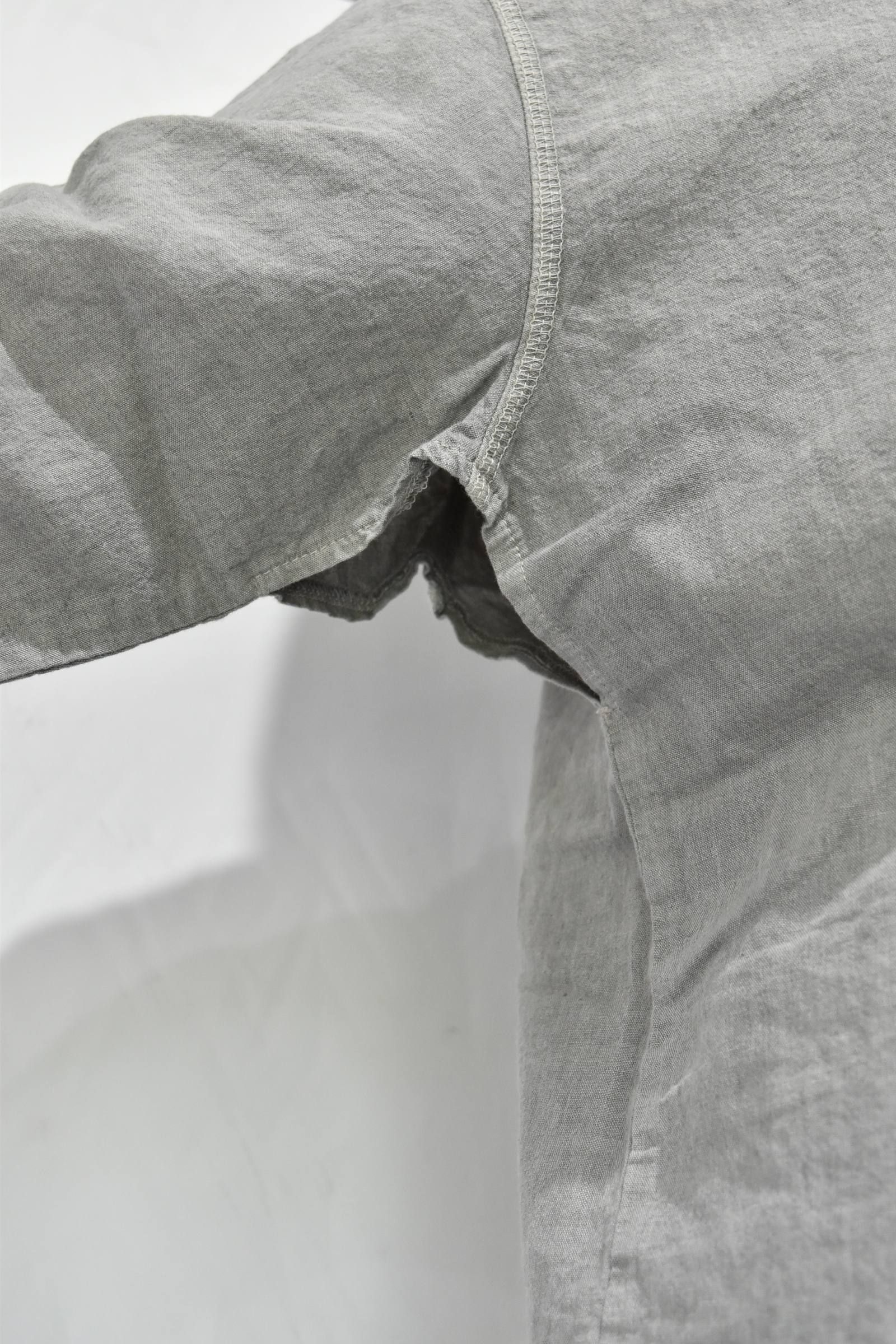 Henley Neck 冠衣 ”kaburi" 米炭製品染め