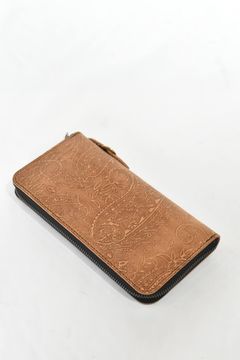 ジャパンステア ペーズリー加工 ラウンド財布