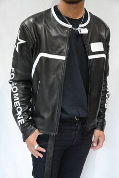 RACING RIDERS JACKET (BK/WH)