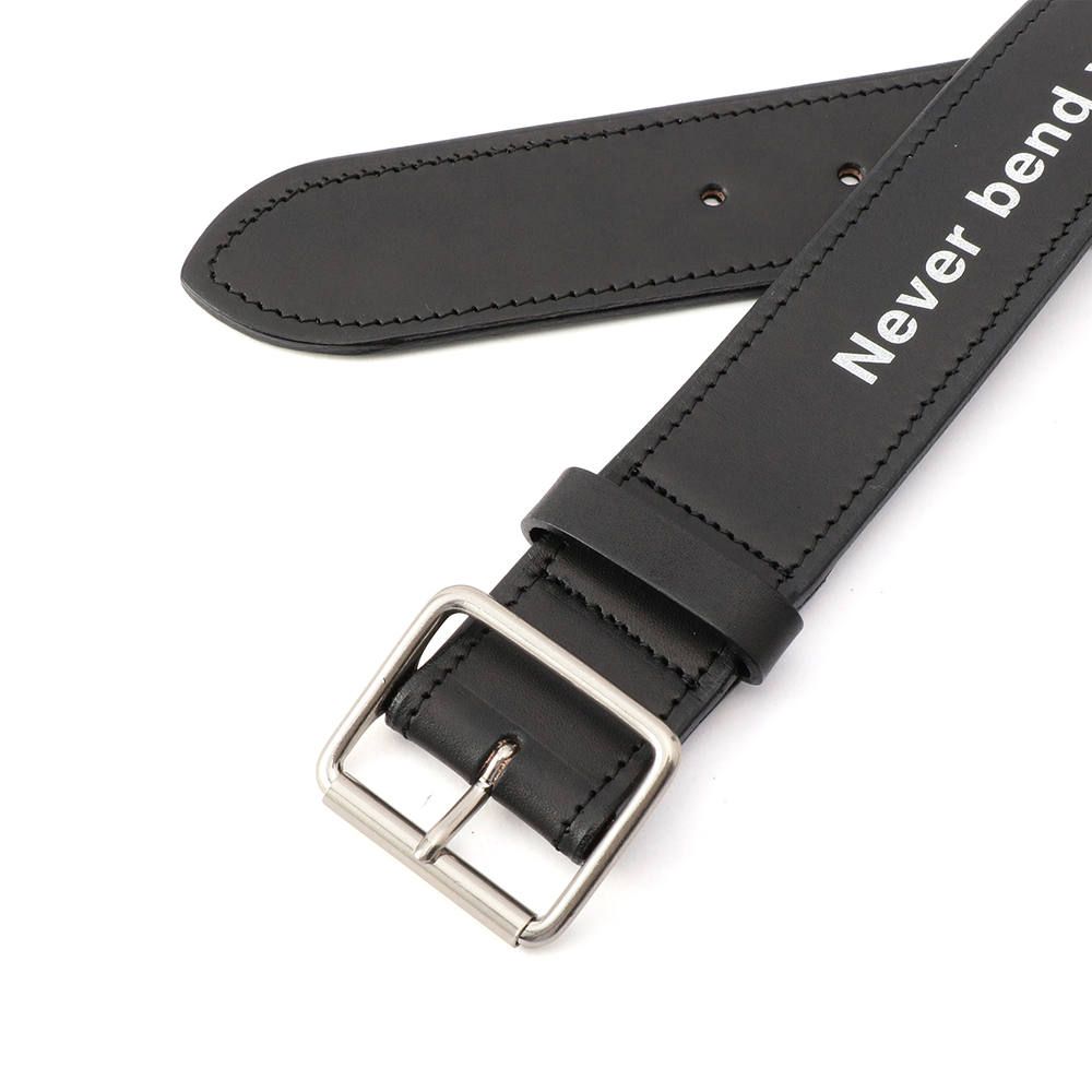 MSG LEATHER BELT (BK/WH)