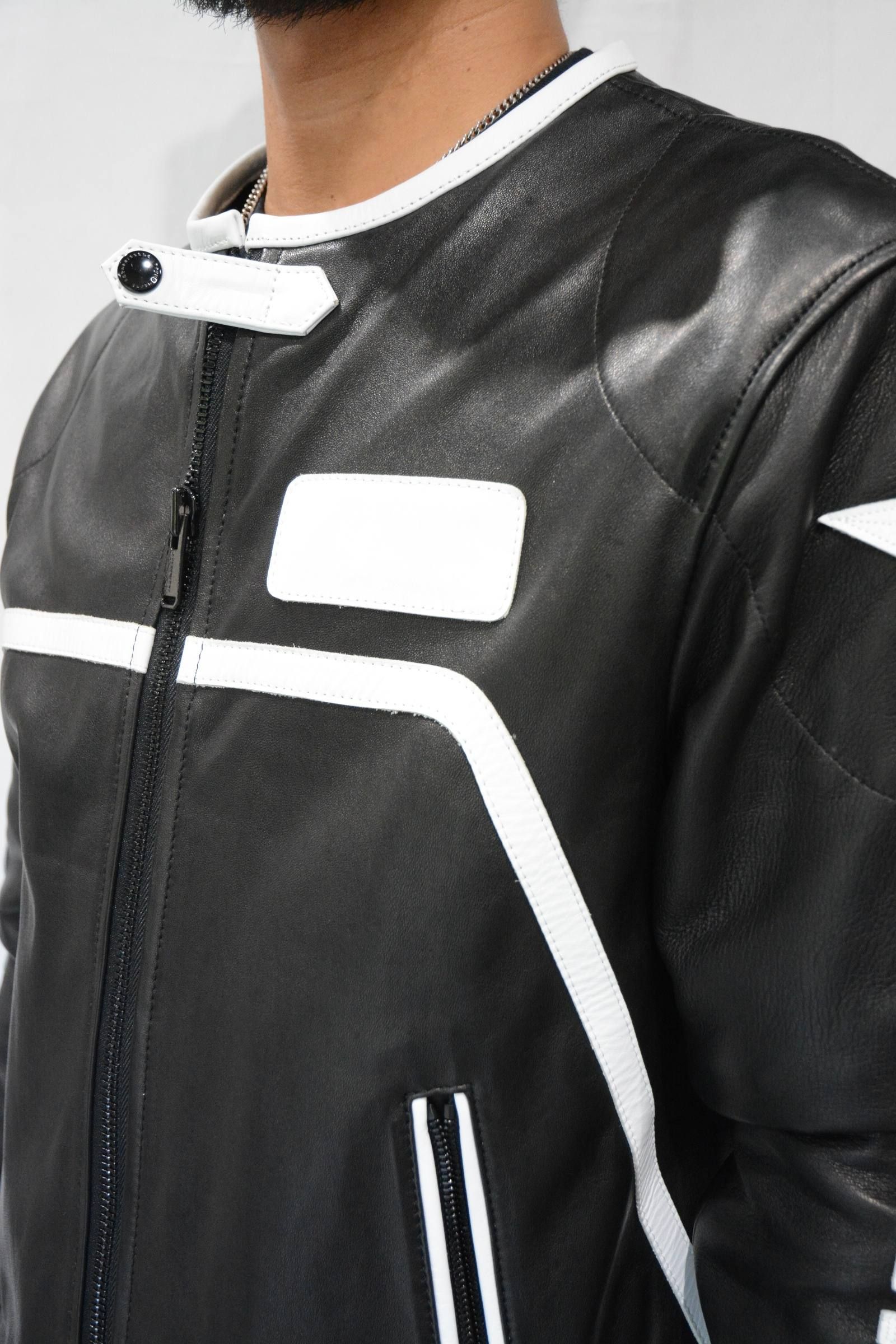 FORSOMEONE   RACING RIDERS JACKET BK/WH   chord online store