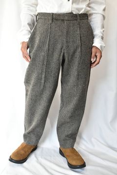 ヘリンボーン クロップドパンツ