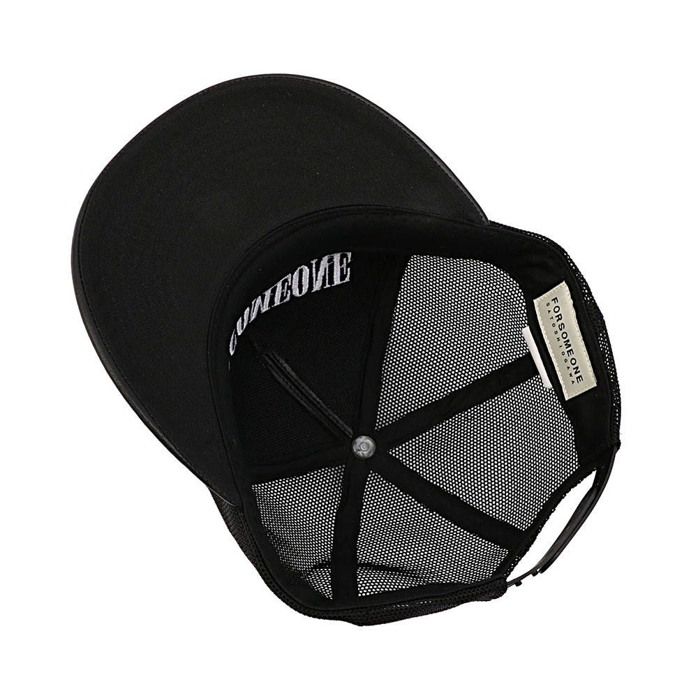 LEATHER MESH CAP (BK/WH)
