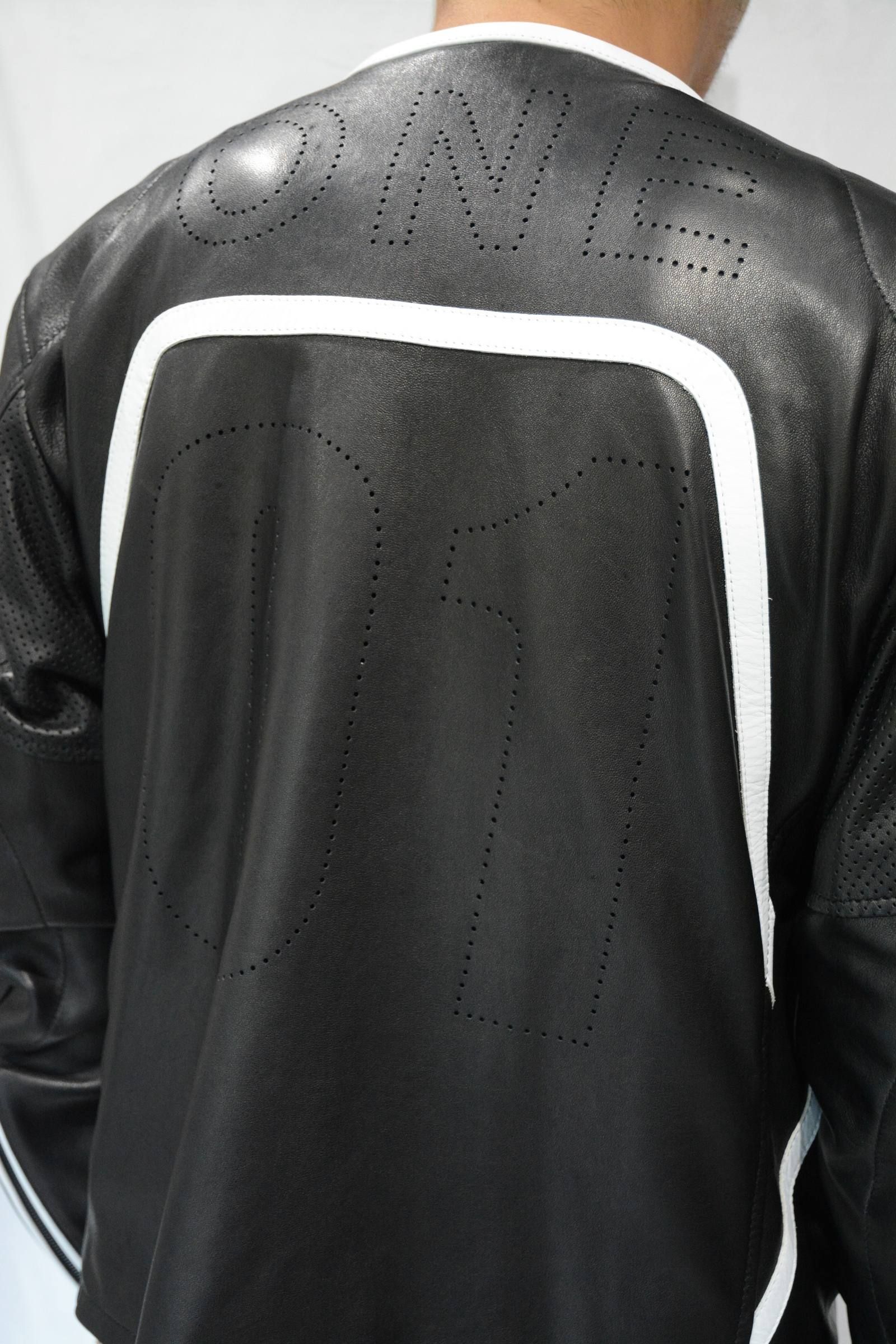 FORSOMEONE - RACING RIDERS JACKET (BK/WH) | chord online store