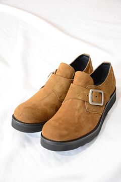 ジャパンカーフ スエード シングルモンクストラップ