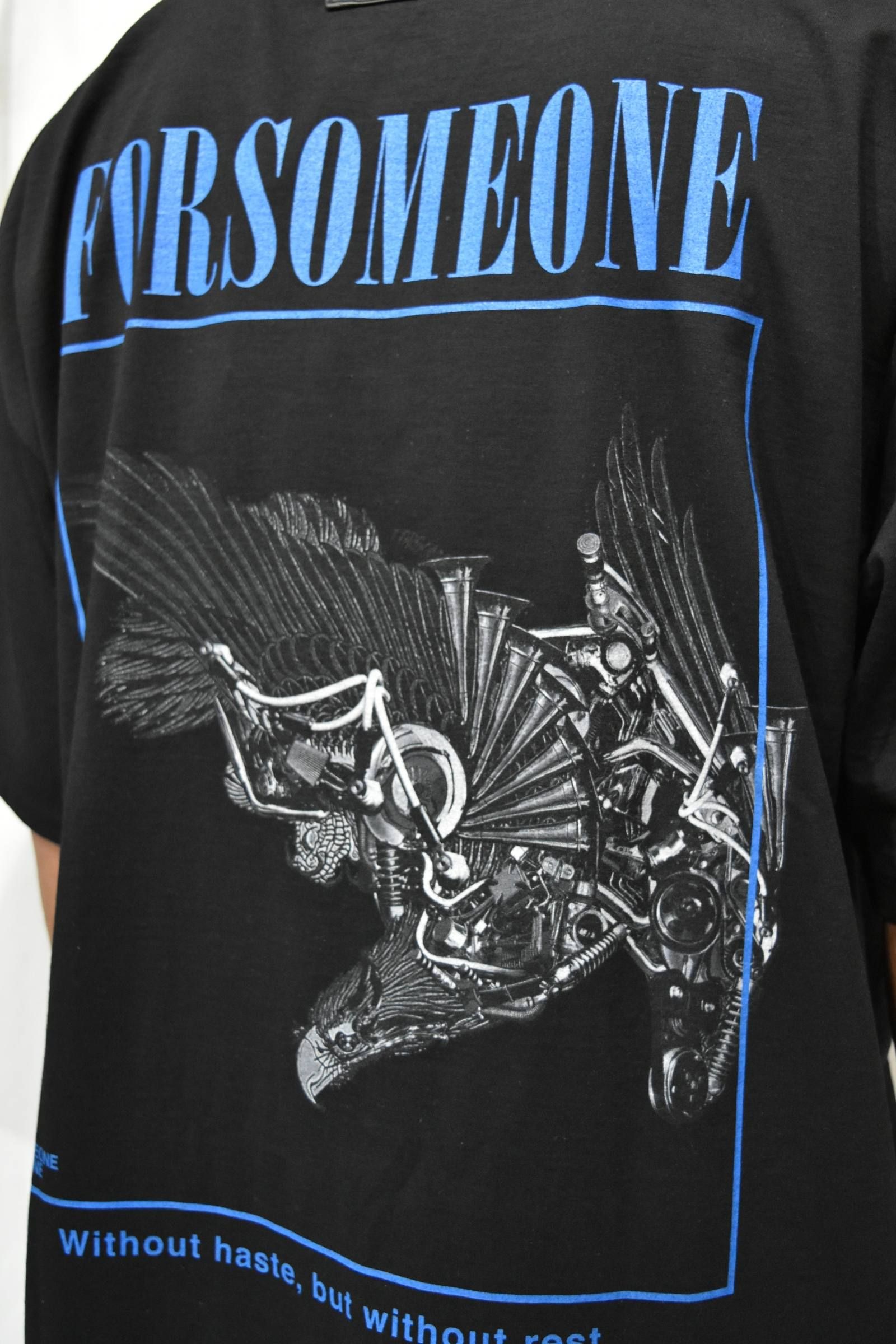 FORSOMEONE - METAL EAGLE TEE (BLACK) | chord online store