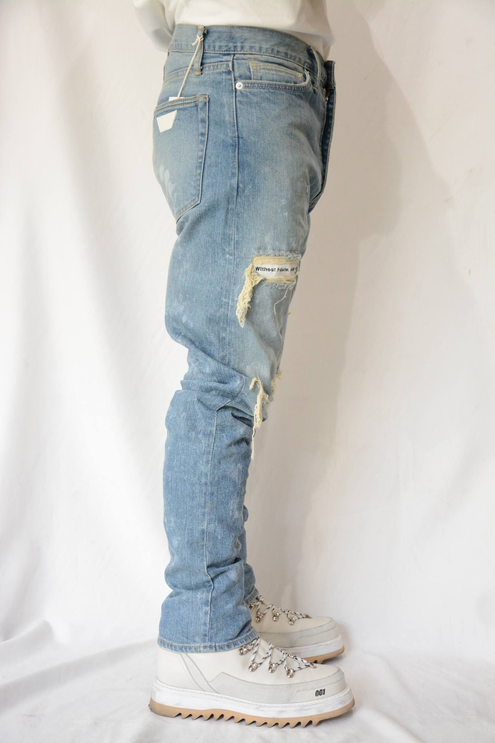 LEFTY DENIM CLASH DENIM PANTS (INDIGO)