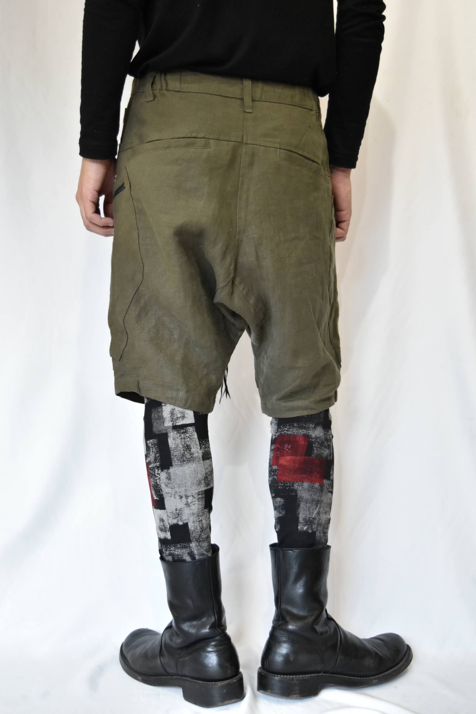 KMRii - Linen Cargo Shorts (Khaki) | chord online store