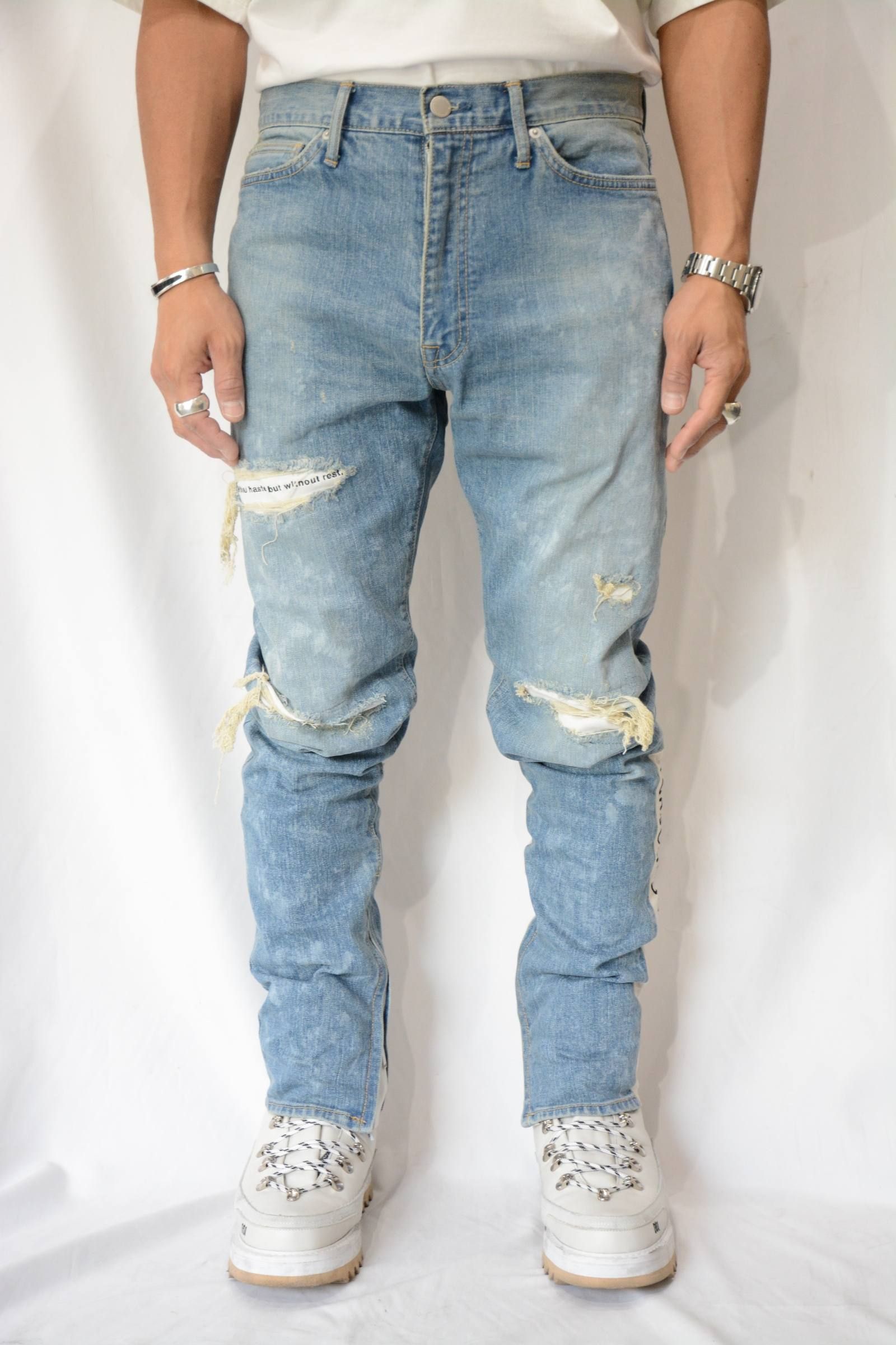 LEFTY DENIM CLASH DENIM PANTS (INDIGO)