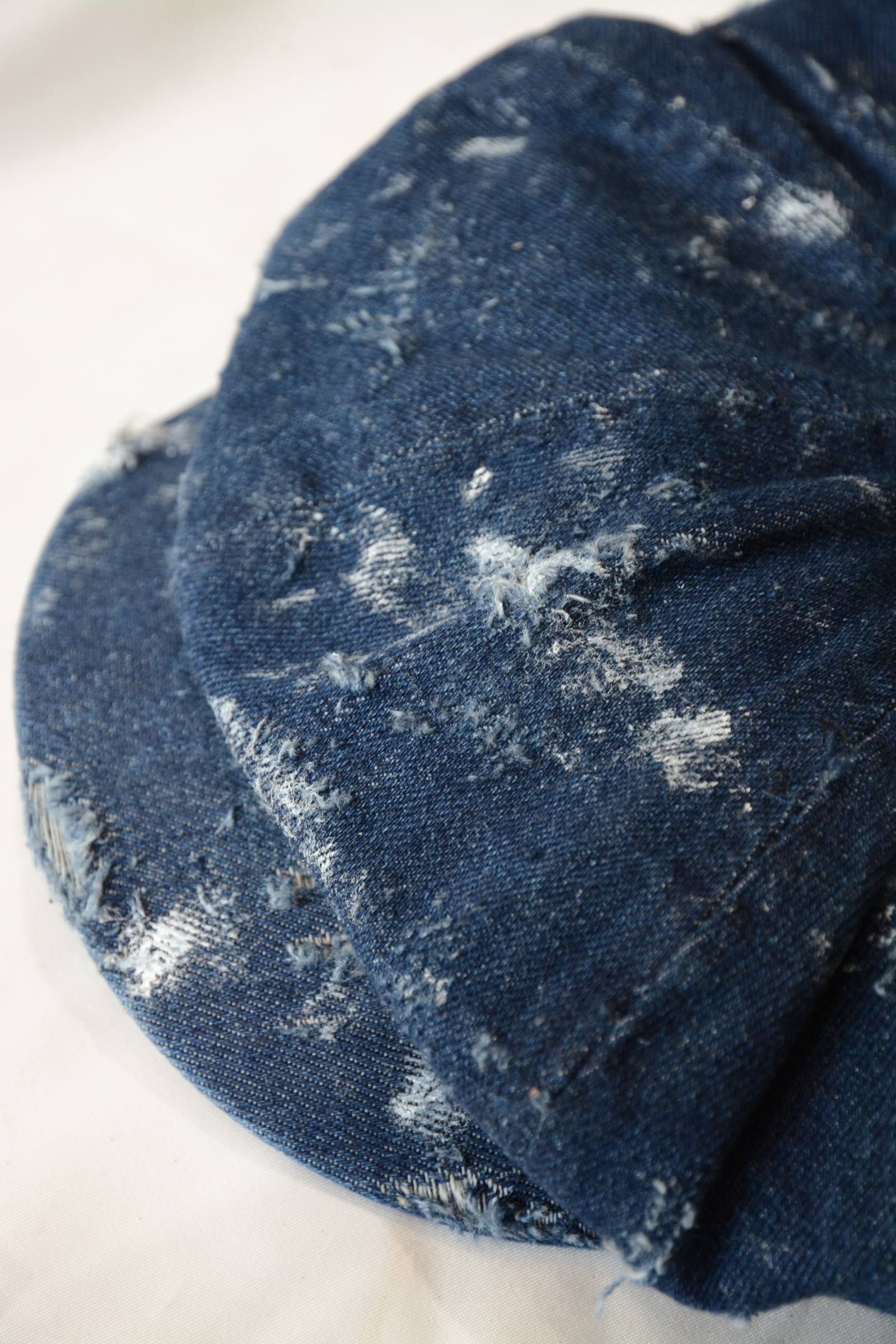 Bio wash vintage denim casquette