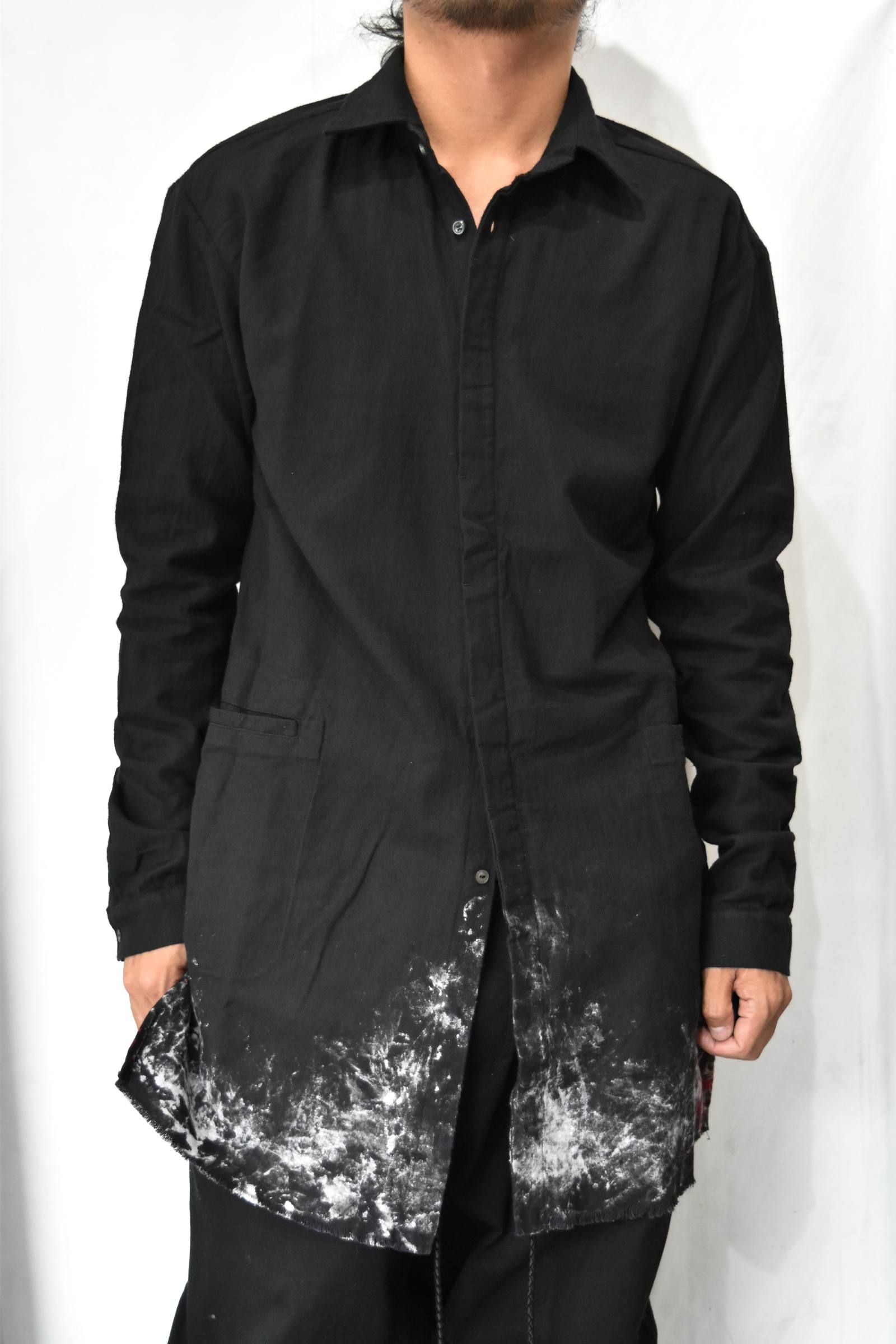 KMRii - Discharged Monolith Shirt (Black) | chord online store