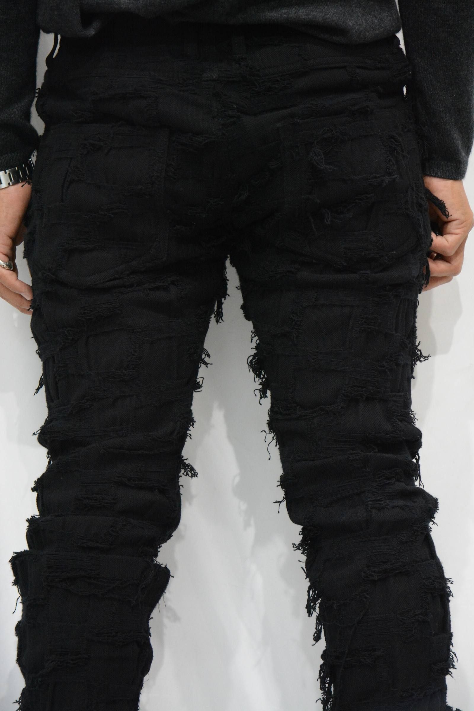 ブロックジャガード ストレッチパンツ