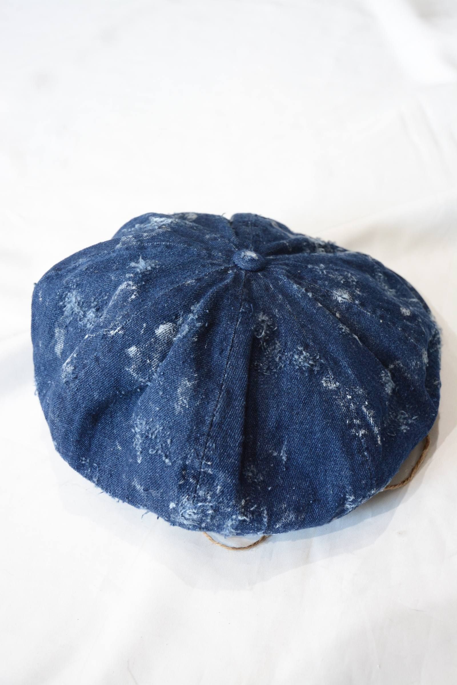 Bio wash vintage denim casquette