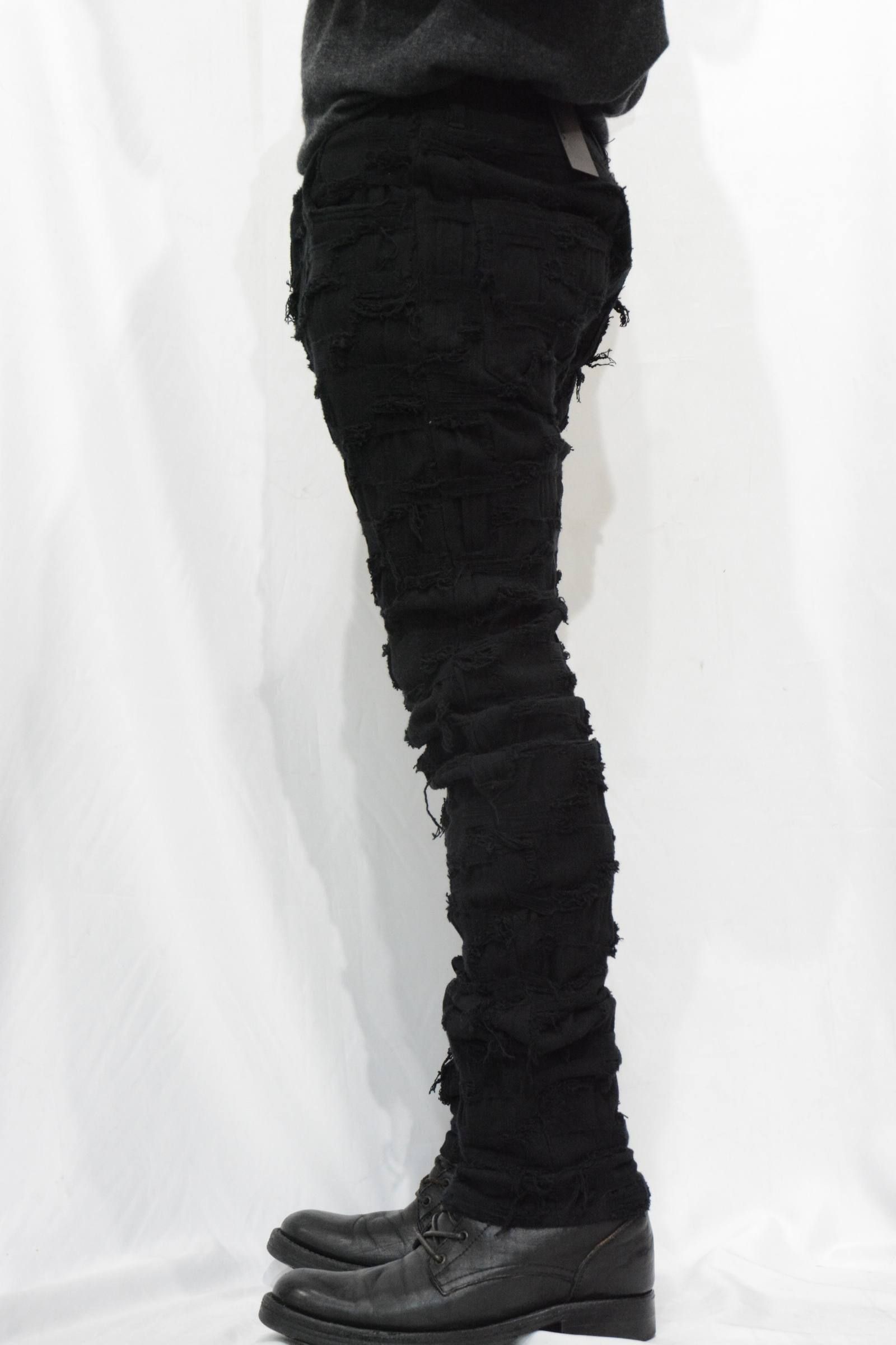 ブロックジャガード ストレッチパンツ