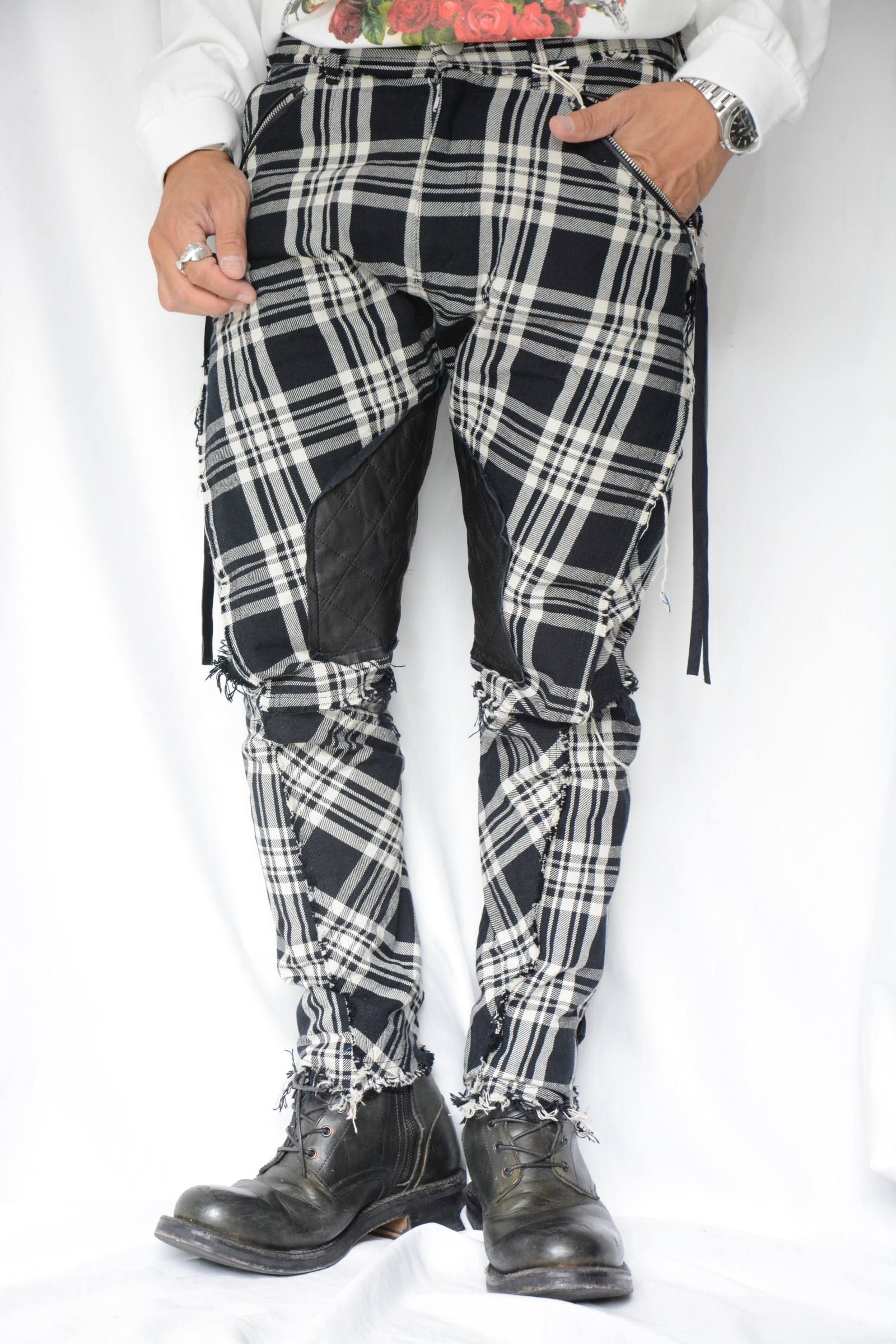 “MOTO CHECK“ TROUSERS