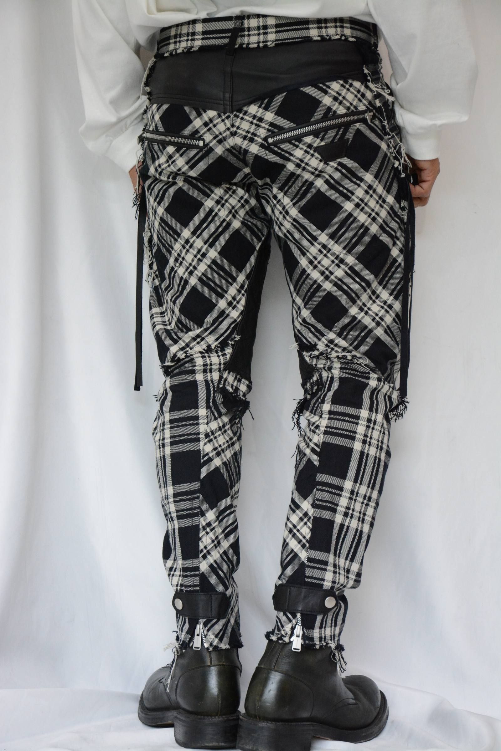 “MOTO CHECK“ TROUSERS