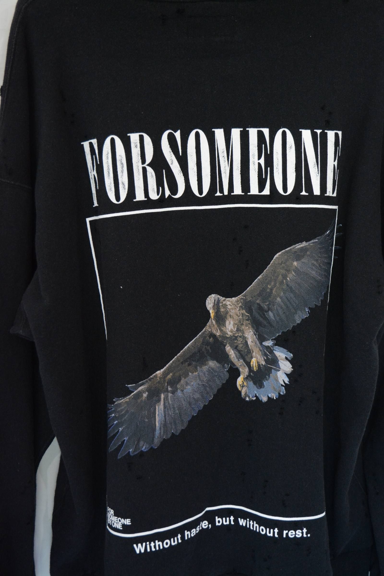 FORSOMEONE - ”DAMEGE EAGLE” HOODIE | chord online store