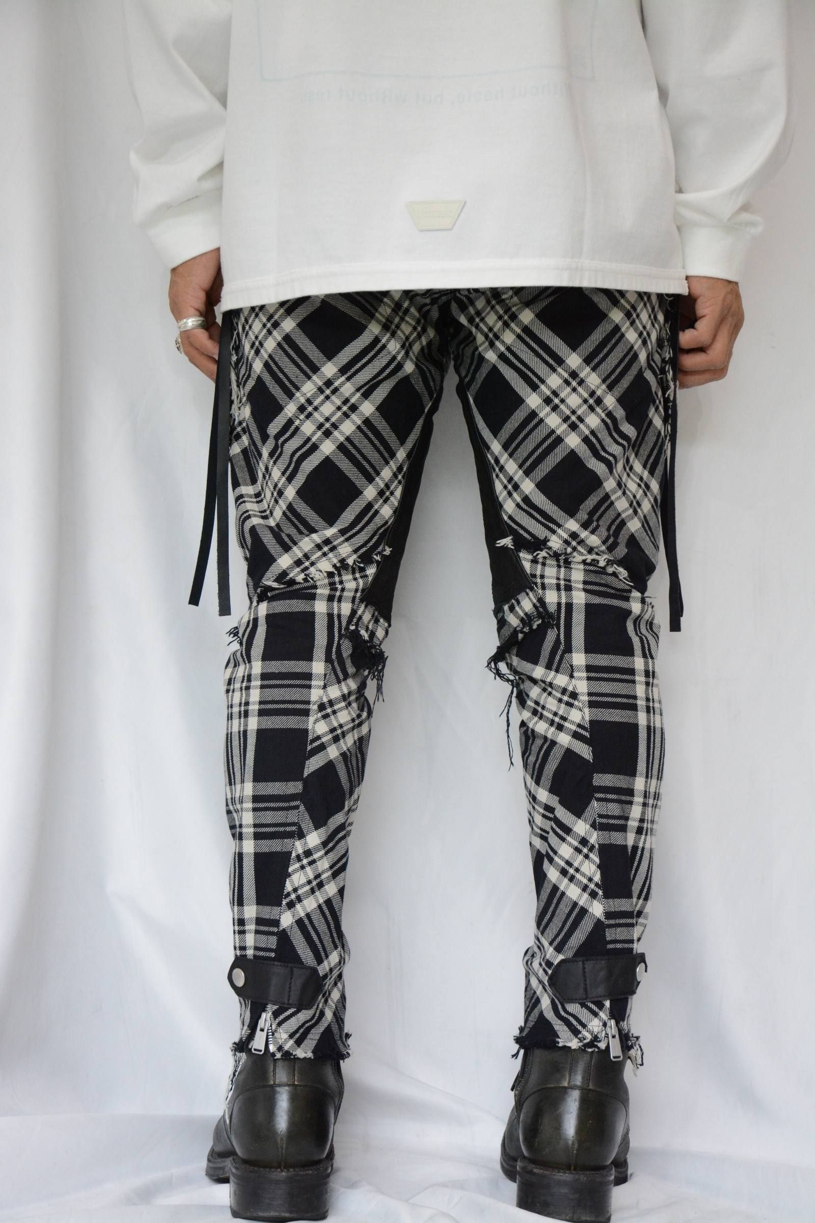 “MOTO CHECK“ TROUSERS