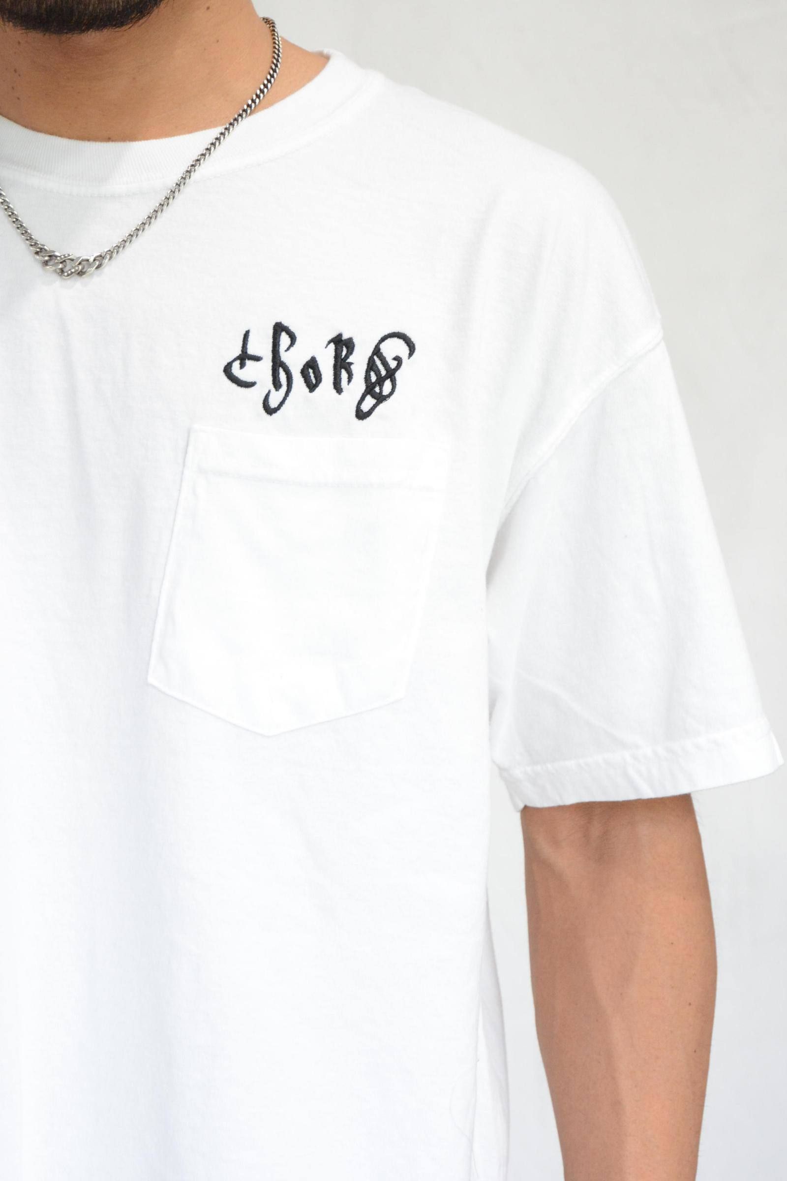 chord 刺繍 ポケット S/S Tシャツ