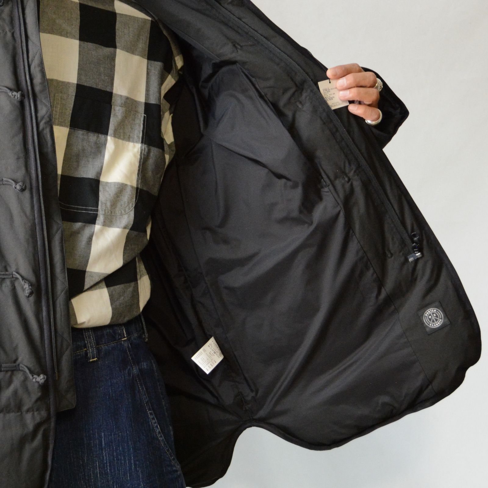 Porter Classic - CHINESE DOWN JACKET (BLACK) - チャイナ ダウンジャケット （ブラック） | chord  online store