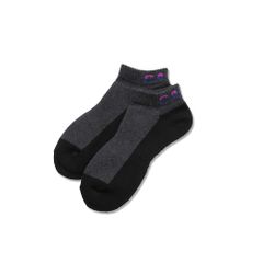 CALEE LOGO SHORT SOCKS ＜Type A＞ (CHARCOAL) / ショート丈 ソックス