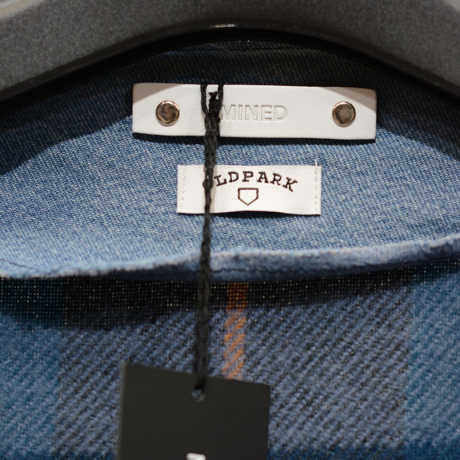 OLD PARK×MINEDENIM Check MufflerCardigan