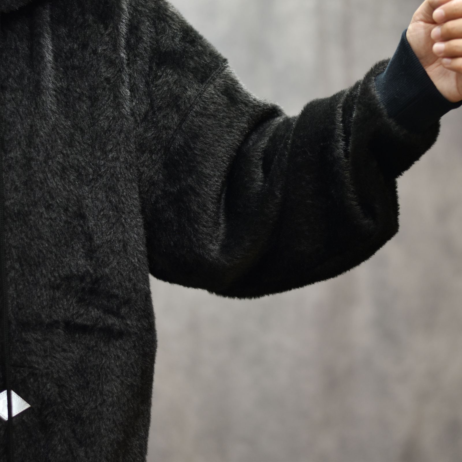 TEDDY BEAR HOODED SWEATER (BK)｜テディベア スウェットパーカー｜PD25AC01