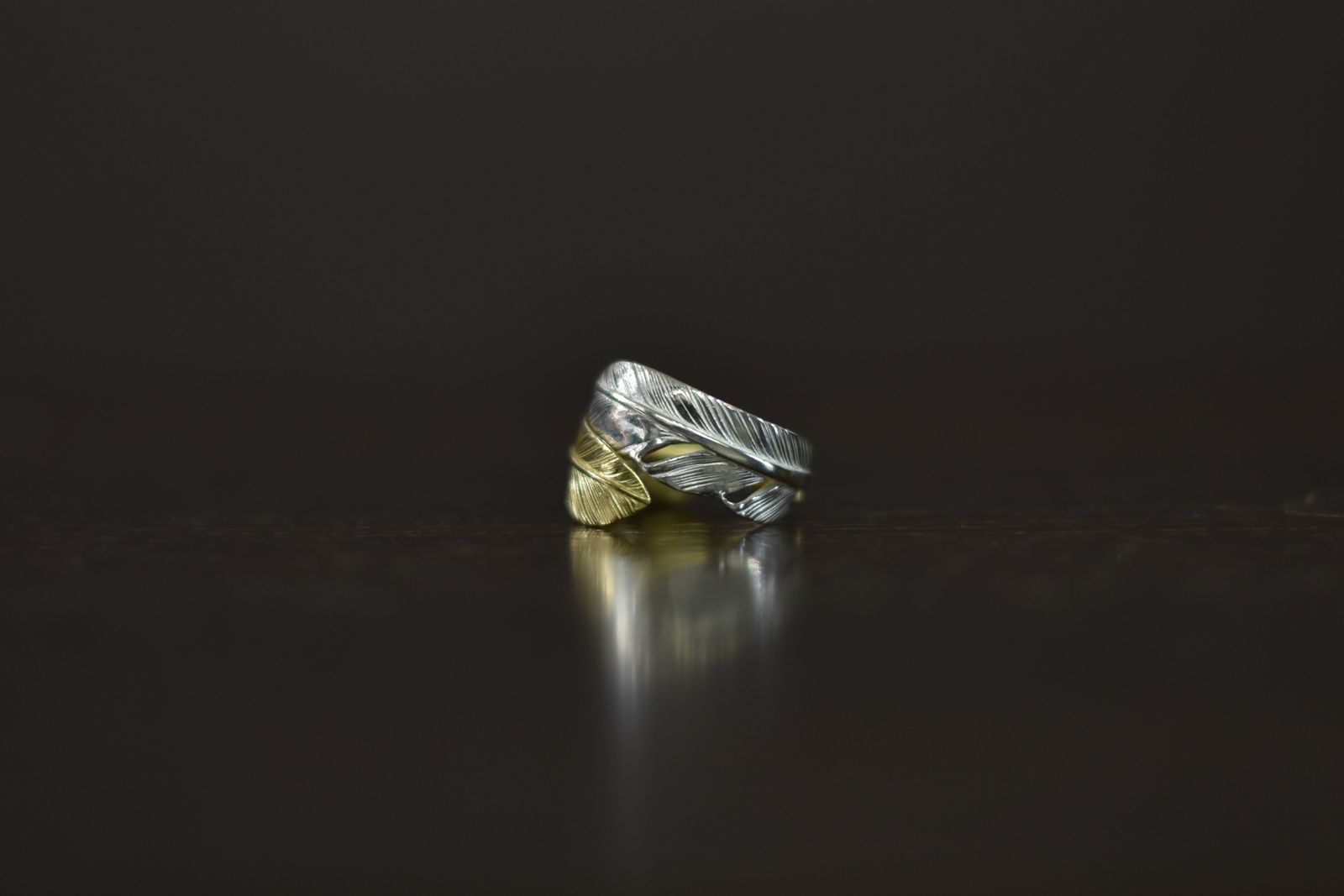TARO WASHIMI | small size feather ring 925/K18 | chord