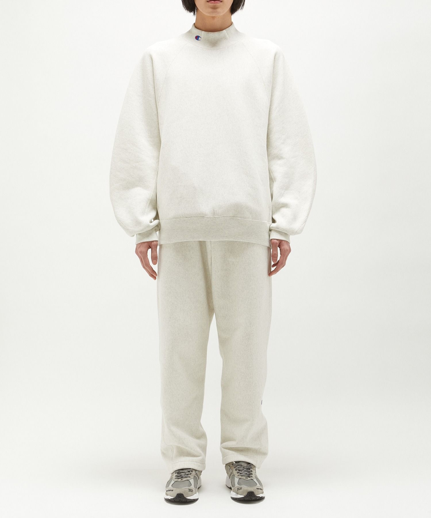 N.HOOLYWOOD - Champion MOCKNECK SWEATSHIRT （OATMEAL