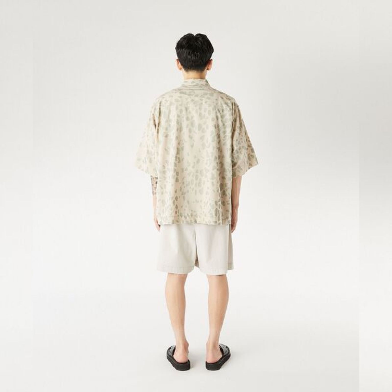 HALF SLEEVE SHIRT （BEIGE / ベージュ）｜半袖シャツ レオパード柄｜2261-SH53-018