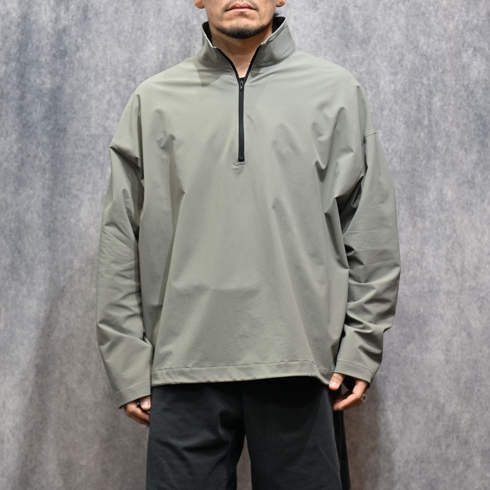 HALF ZIP PULLOVER （GRAY / グレー）｜ハーフジップ プルオーバー｜9261-CS06-004