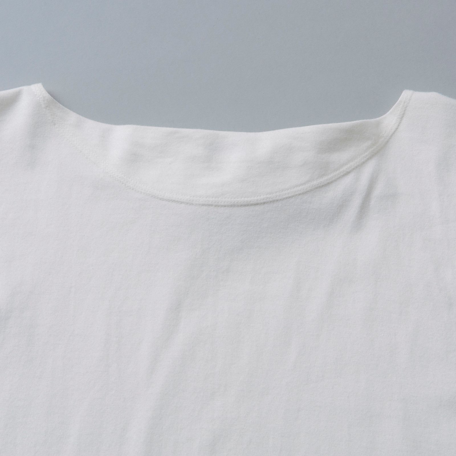 Boatneck T-shirt "SAILOR" (WHITE) / ボートネック Tシャツ