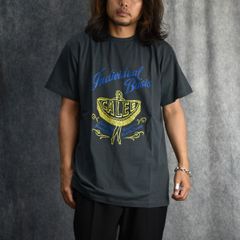 STRETCH SYNDICATE RETRO GIRL VINTAGE T-SHIRT ＜NATURALLY PAINT DESIGN＞ (CHARCOAL) / プリントTシャツ
